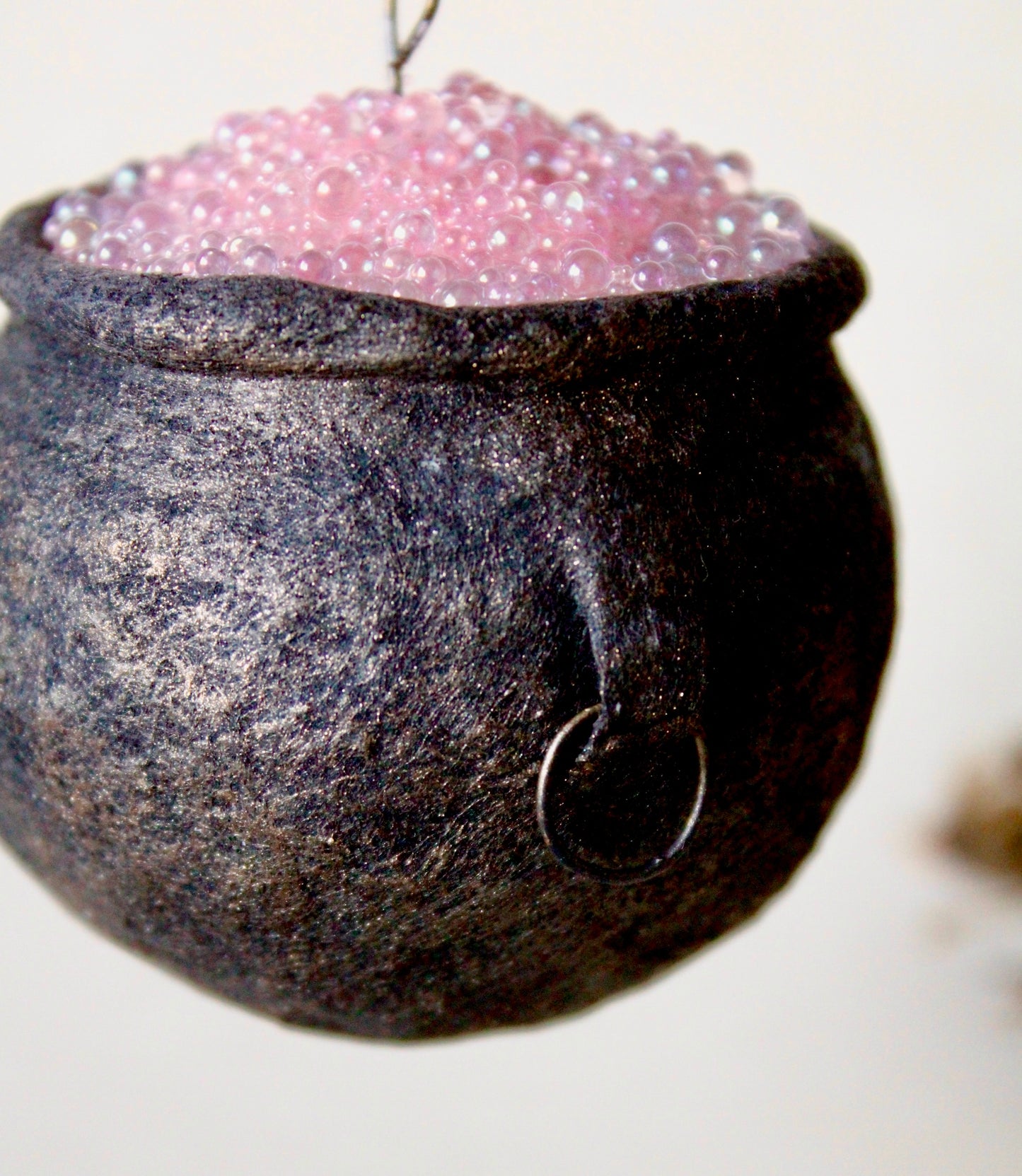 Pink Cauldron Cotton Ornament