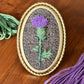 Thistle Hand Embroidered Brooch