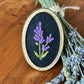 Lavender Hand Embroidered Brooch
