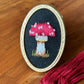 Toadstool Hand Embroidered Brooch