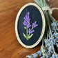 Lavender Hand Embroidered Brooch