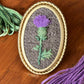 Thistle Hand Embroidered Brooch