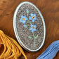 Forget-Me-Not Hand Embroidered Brooch