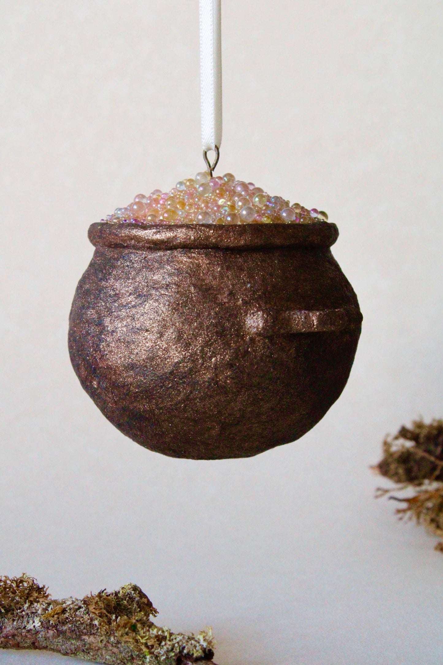 Rainbow Cauldron Cotton Ornament