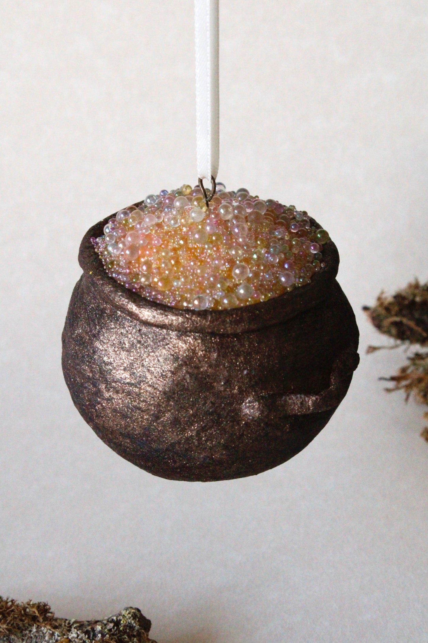 Rainbow Cauldron Cotton Ornament