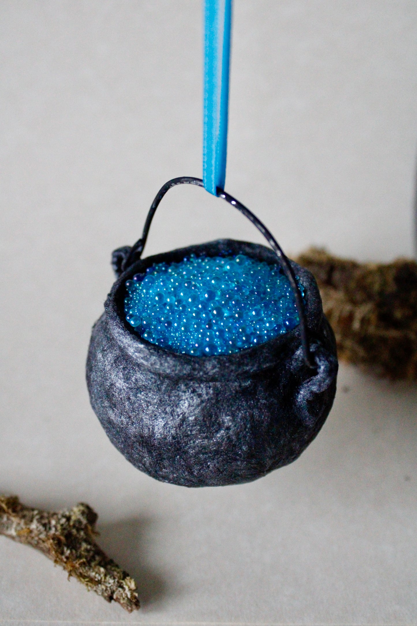 Blue Cauldron Cotton Ornament