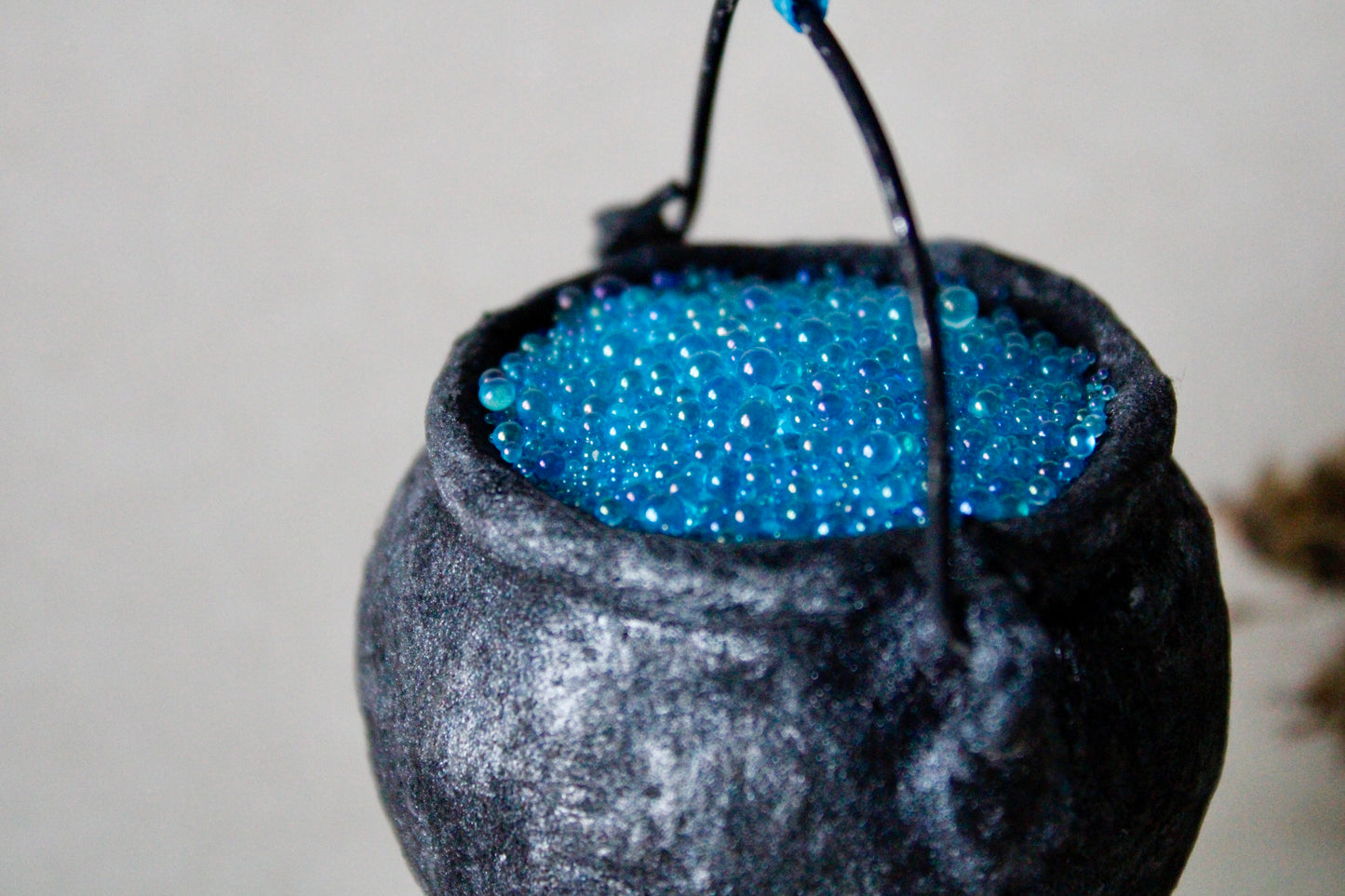 Blue Cauldron Cotton Ornament