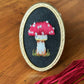 Toadstool Hand Embroidered Brooch