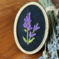 Lavender Hand Embroidered Brooch