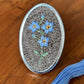 Forget-Me-Not Hand Embroidered Brooch
