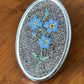 Forget-Me-Not Hand Embroidered Brooch