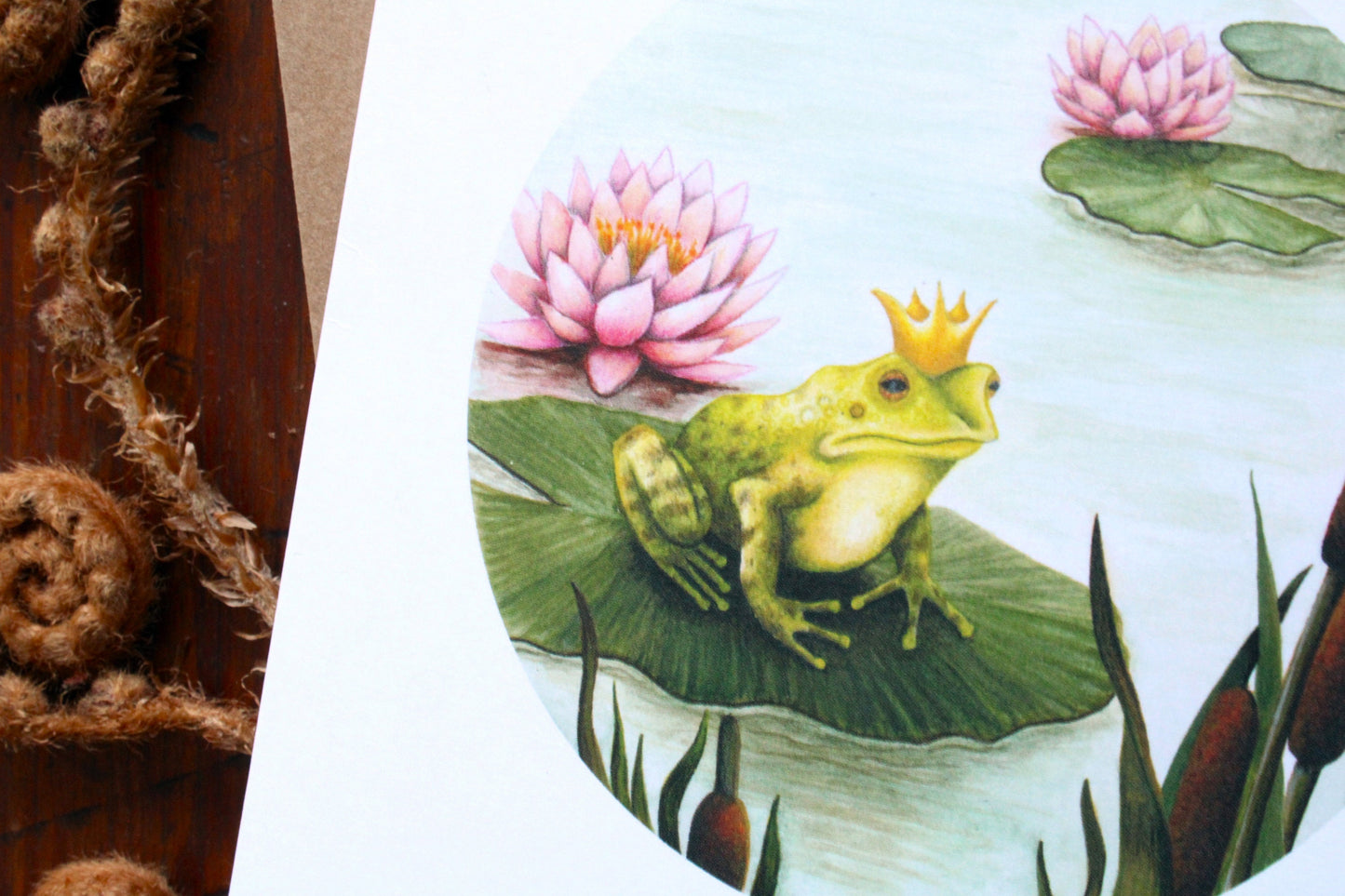 Frog Prince Princess Greeting Card