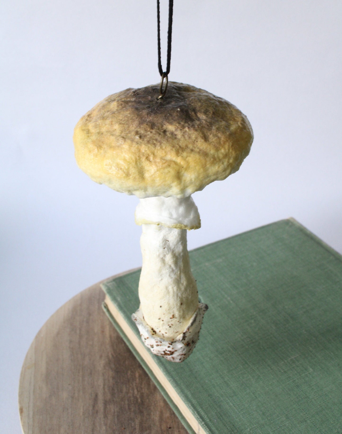 Spun Cotton Toadstool Mushroom Death Cap Fairytale Ornament